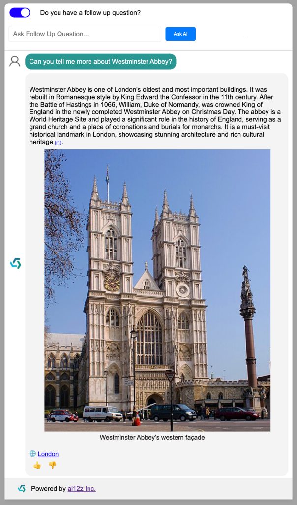 Westminster Abbey copilot example